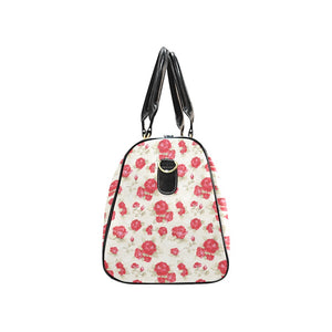 Rose Pattern Print Design 01 Travel Bag