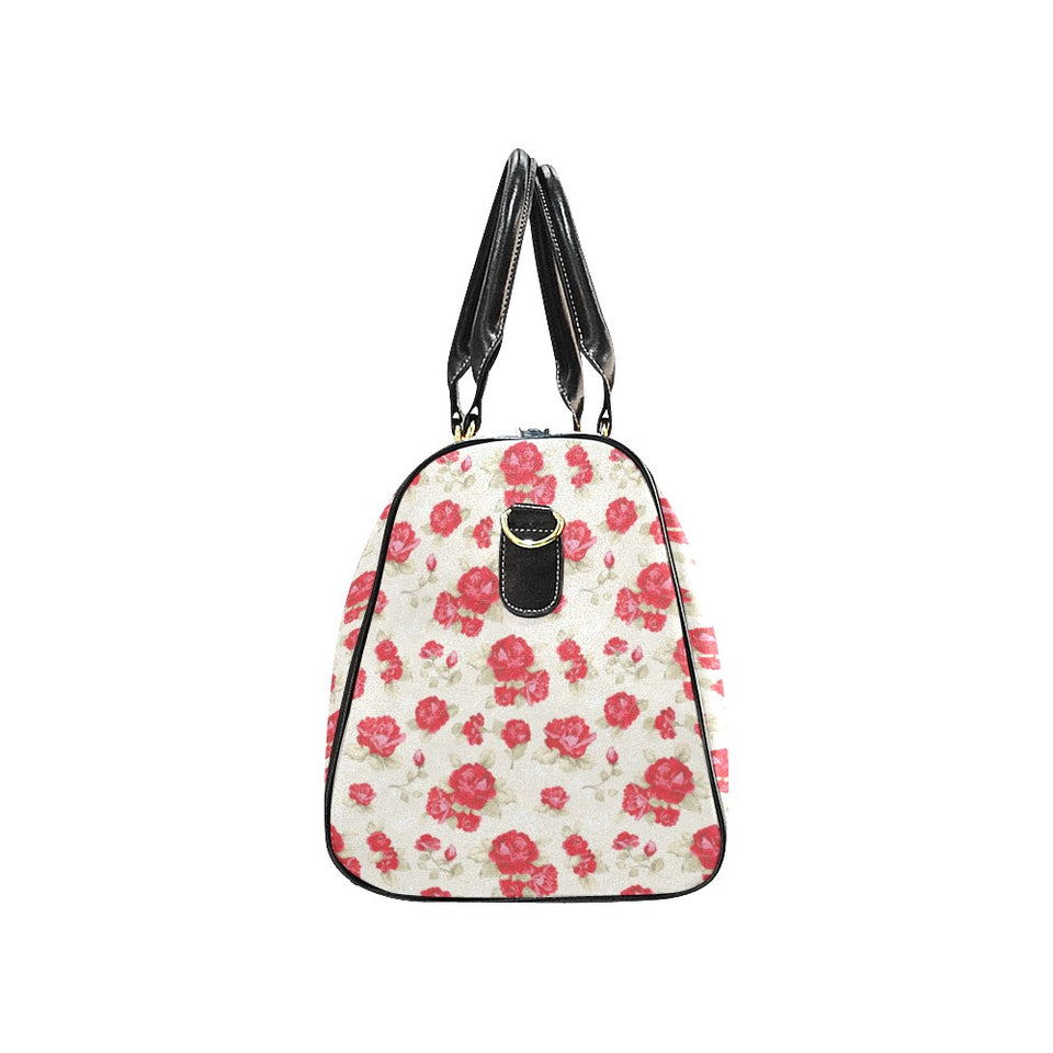 Rose Pattern Print Design 01 Travel Bag