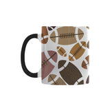 American football ball pattern Morphing Mug Heat Changing Mug