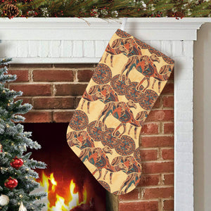 Camel polynesian tribal design pattern Christmas Stocking