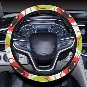 Alien Pattern Print Design 05 Car Steering Wheel Cover