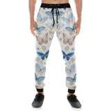 blue butterfly pattern Unisex Casual Sweatpants