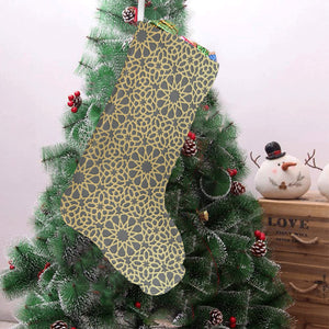arabic star gold pattern Christmas Stocking