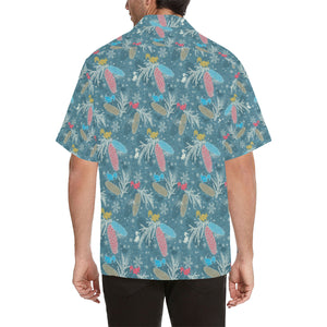 Squirrel Pattern Print Design 01 Men's All Over Print Hawaiian Shirt (Model T58)