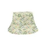 Hand drawn sea turtle fish pattern Unisex Bucket Hat