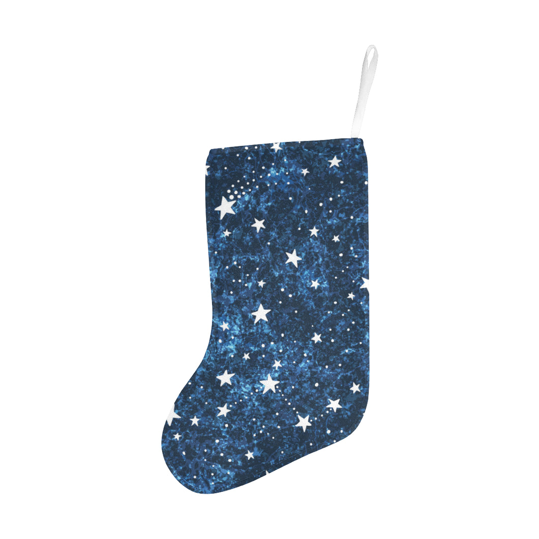 Night sky star pattern Christmas Stocking