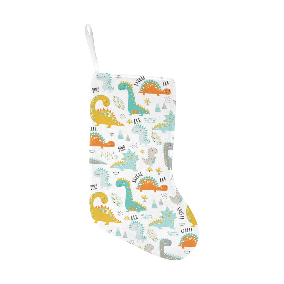Cute funny kids dinosaurs pattern Christmas Stocking