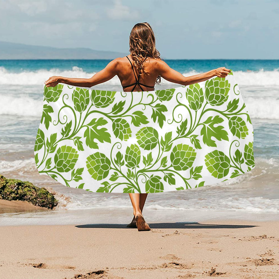 Hop design pattern Beach Towel
