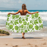 Hop design pattern Beach Towel