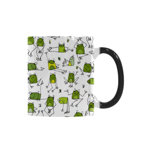 Sketch funny frog pattern Morphing Mug Heat Changing Mug