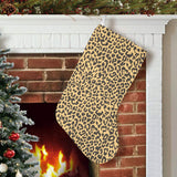 Leopard skin print Christmas Stocking