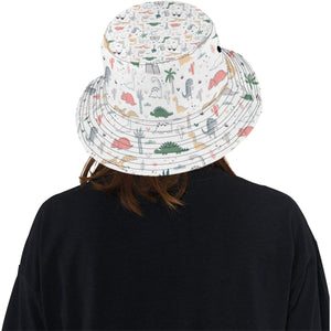 Cute cartoon dinosaurs tree pattern Unisex Bucket Hat