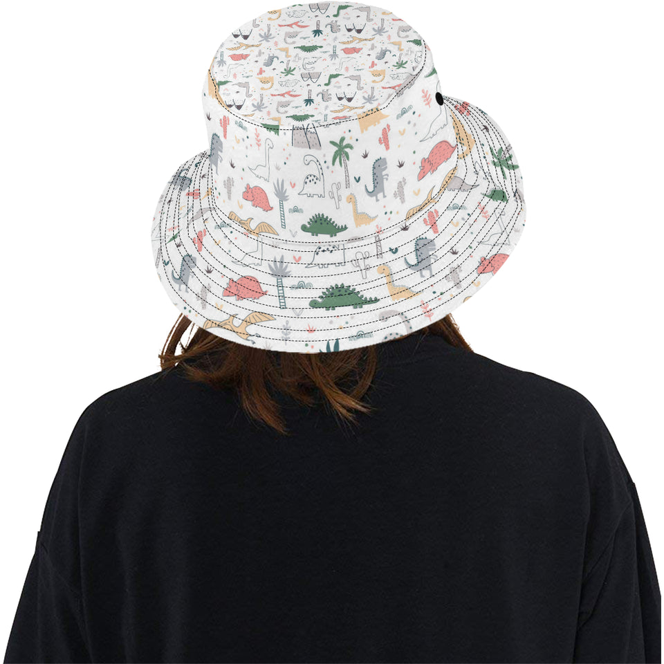 Cute cartoon dinosaurs tree pattern Unisex Bucket Hat