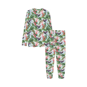 Hummingbird Pattern Print Design 05 Kids' Boys' Girls' All Over Print Pajama Set