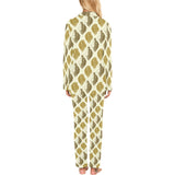 Lion Pattern Print Design 02 Women's Long Pajama Set