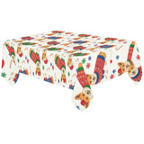 Corgi Christmas Pattern Tablecloth