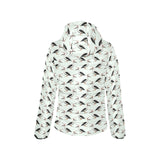 Pelican Pattern Print Design 02 Women's Padded Hooded Jacket