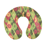 Cool Geometric lime pattern U-Shaped Travel Neck Pillow