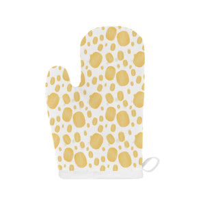 Potato Chips Pattern Print Design 03 Heat Resistant Oven Mitts