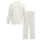 Christmas tree Christmas element Silver gold patte Men's Long Pajama Set