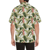 heliconia pattern Men's All Over Print Hawaiian Shirt