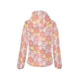 Pig Pattern Print Design 04 Women's Padded Hooded Jacket