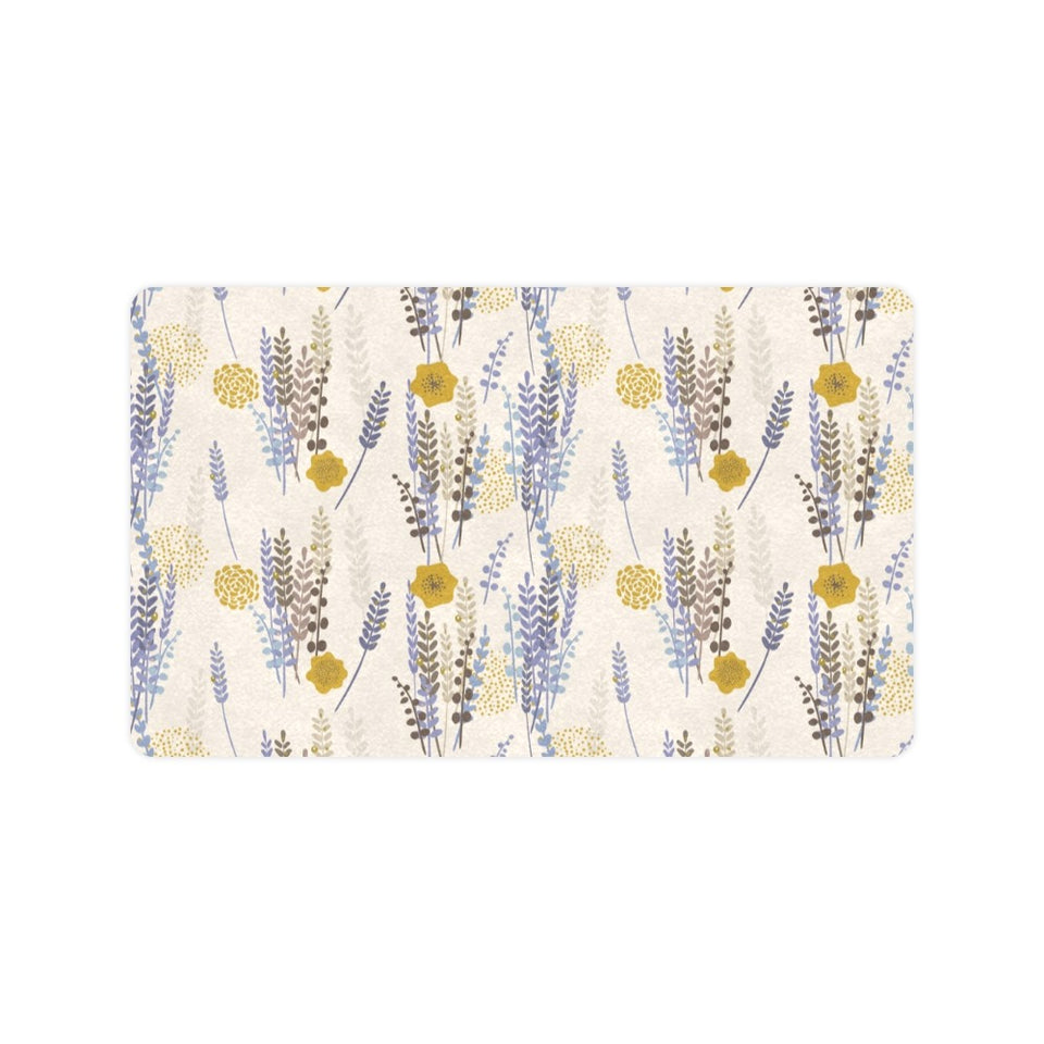 Lavender modern pattern blackground Doormat
