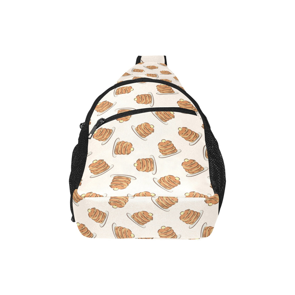 Pancake Pattern Print Design 01 All Over Print Chest Bag