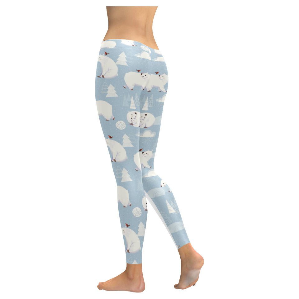 Cute polar bears Christmas decoration pattern Women's Legging Fulfilled In US