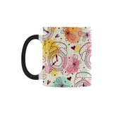 Clock butterfly pattern Morphing Mug Heat Changing Mug
