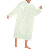 Cucumber pattern background Blanket Robe with Sleeves