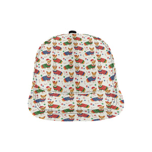 Corgi Christmas Pattern All Over Print Snapback Cap