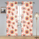 papaya leaves pattern Gauze Curtain