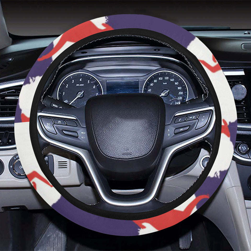 Kangaroo Australian pattern Car Steering Wheel Cover