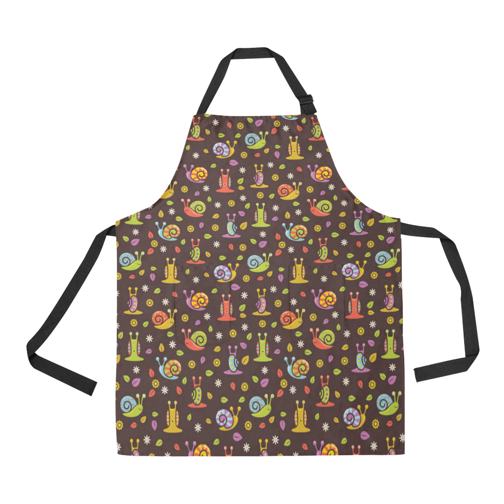 Snail Pattern Print Design 02 All Over Print Adjustable Apron