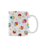 Cake cupcake design pattern Classical White Mug (Fulfilled In US)