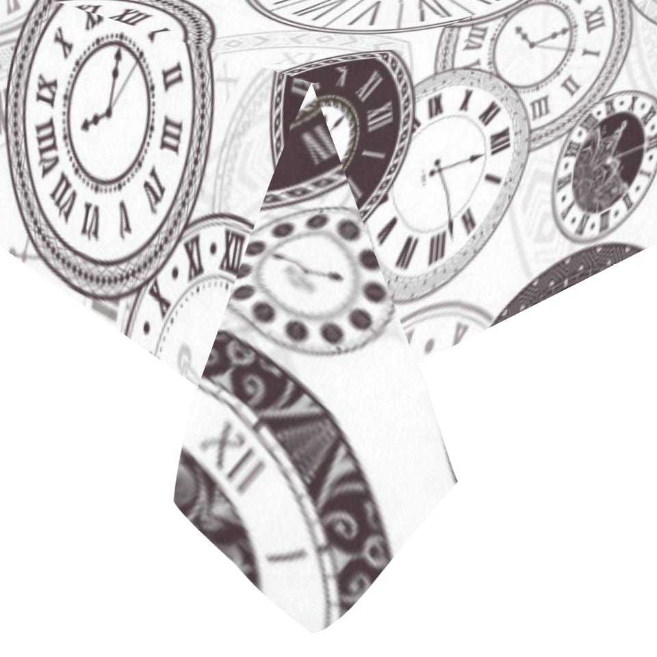 Classic vintage clock pattern Tablecloth