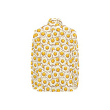 Fried Eggs Pattern Print Design 02 Women's Long Sleeve Polo Shirt