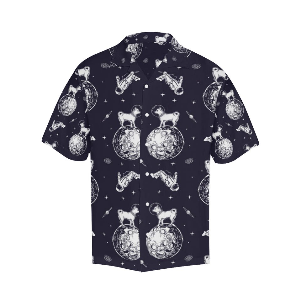 Chihuahua space helmet. astronaut pattern Men's All Over Print Hawaiian Shirt