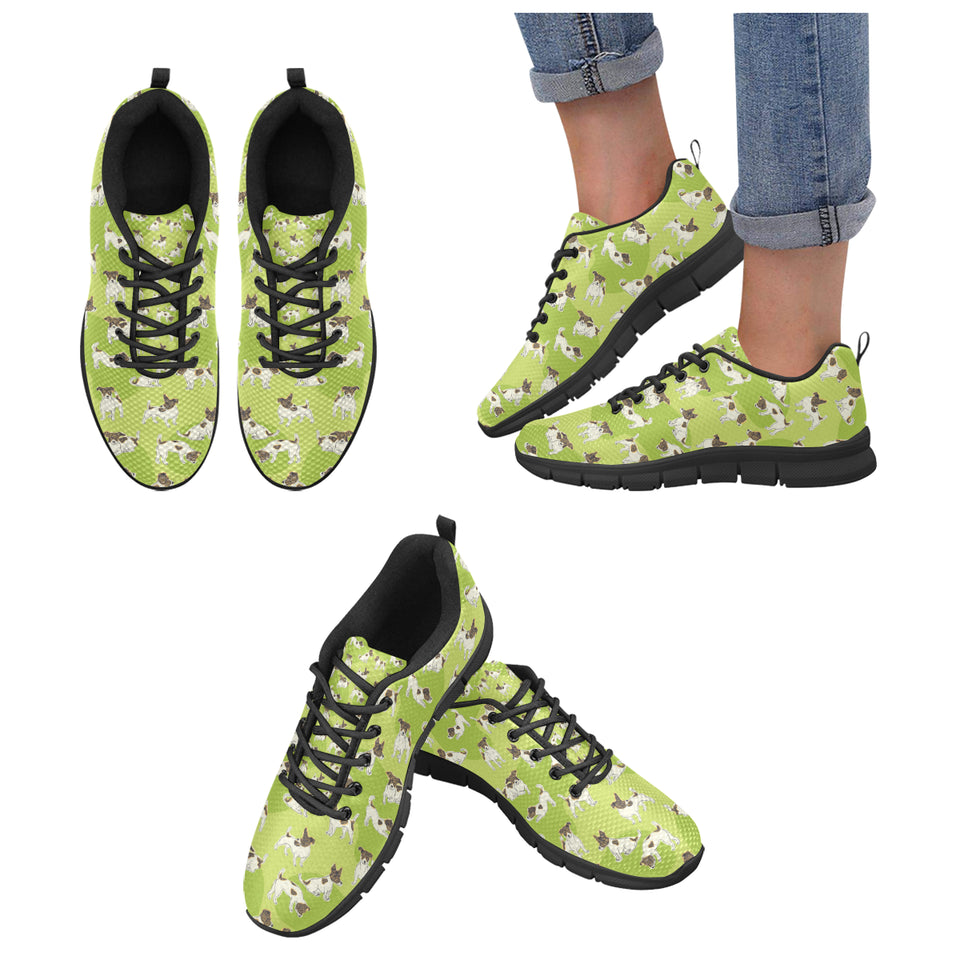 Jack Russel Pattern Print Design 01 Women's Sneaker Shoes