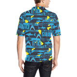 Shark dangerous Men's All Over Print Polo Shirt