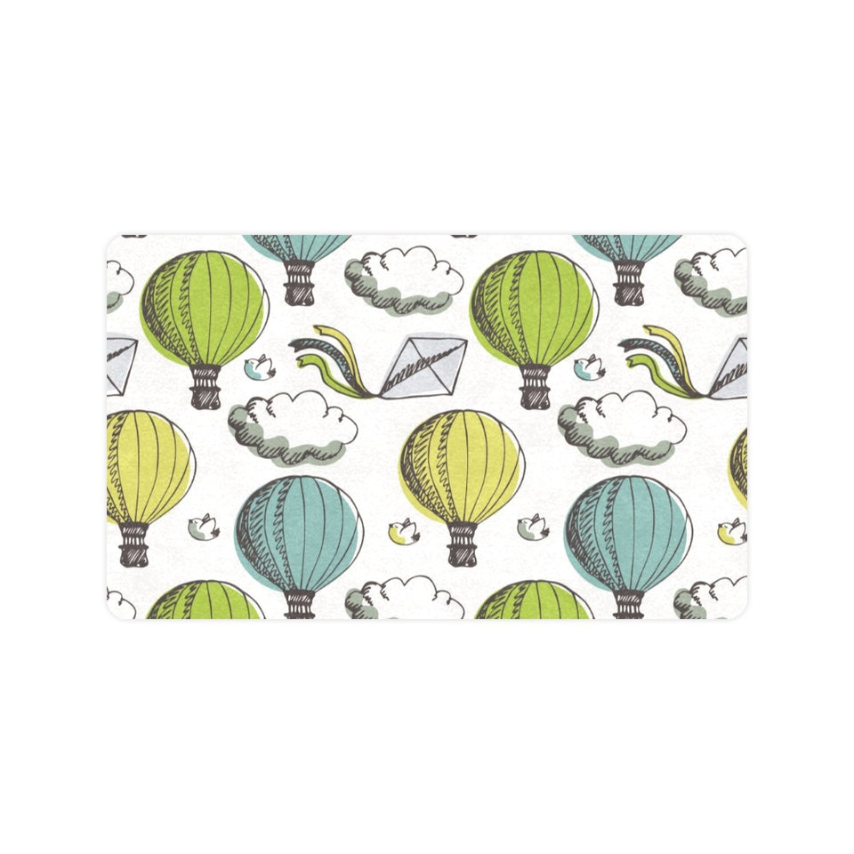 Hot Air Balloon Bird Cloud Pattern Doormat