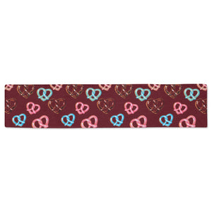 Pretzels Pattern Print Design 05 Table Runner