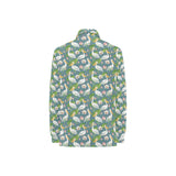 Pelican Pattern Print Design 04 Women's Long Sleeve Polo Shirt