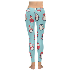 Cute penguin christmas  design pattern Women's Legging Fulfilled In US