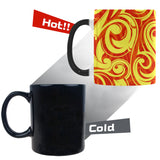 Fire flame design pattern Morphing Mug Heat Changing Mug