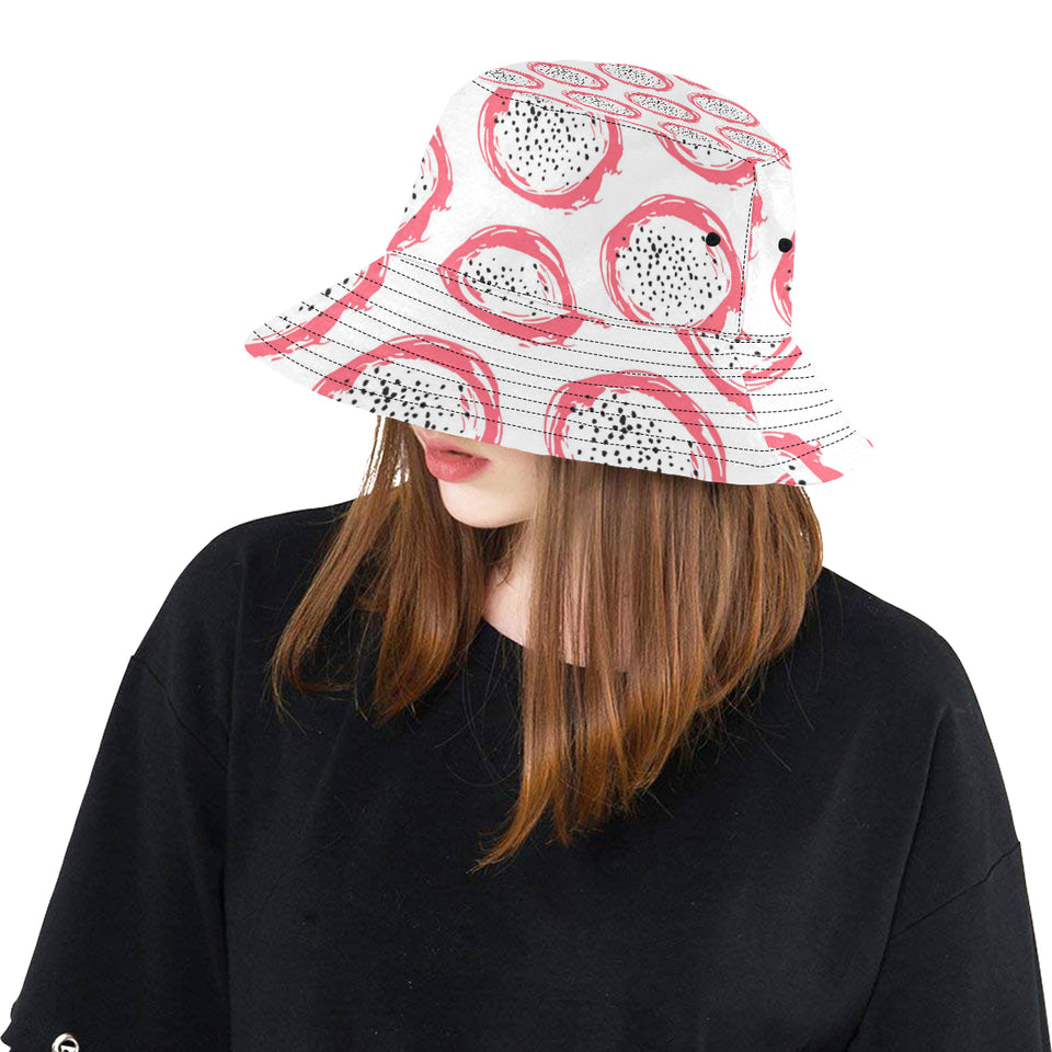 Hand drawn dragon fruit Unisex Bucket Hat
