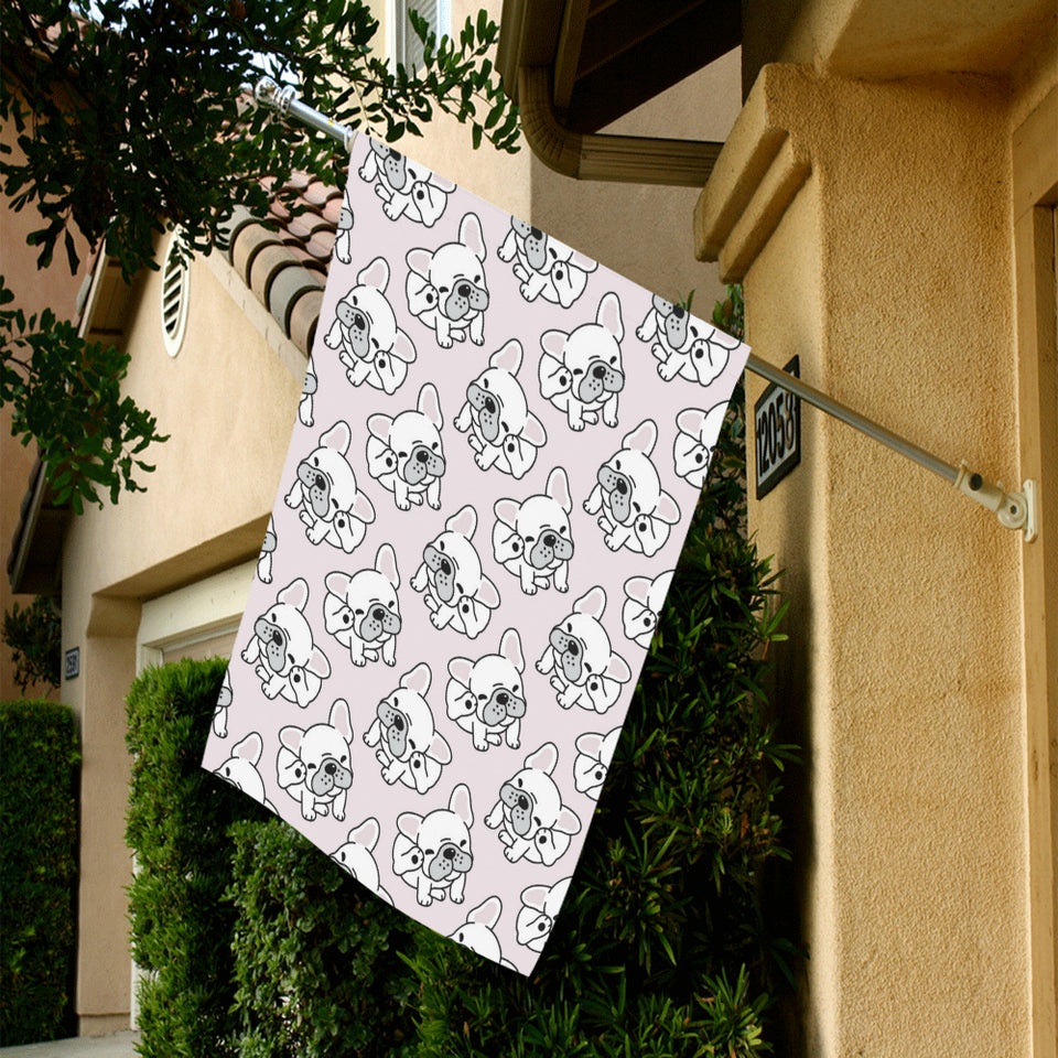 Cute french bulldog pattern House Flag Garden Flag