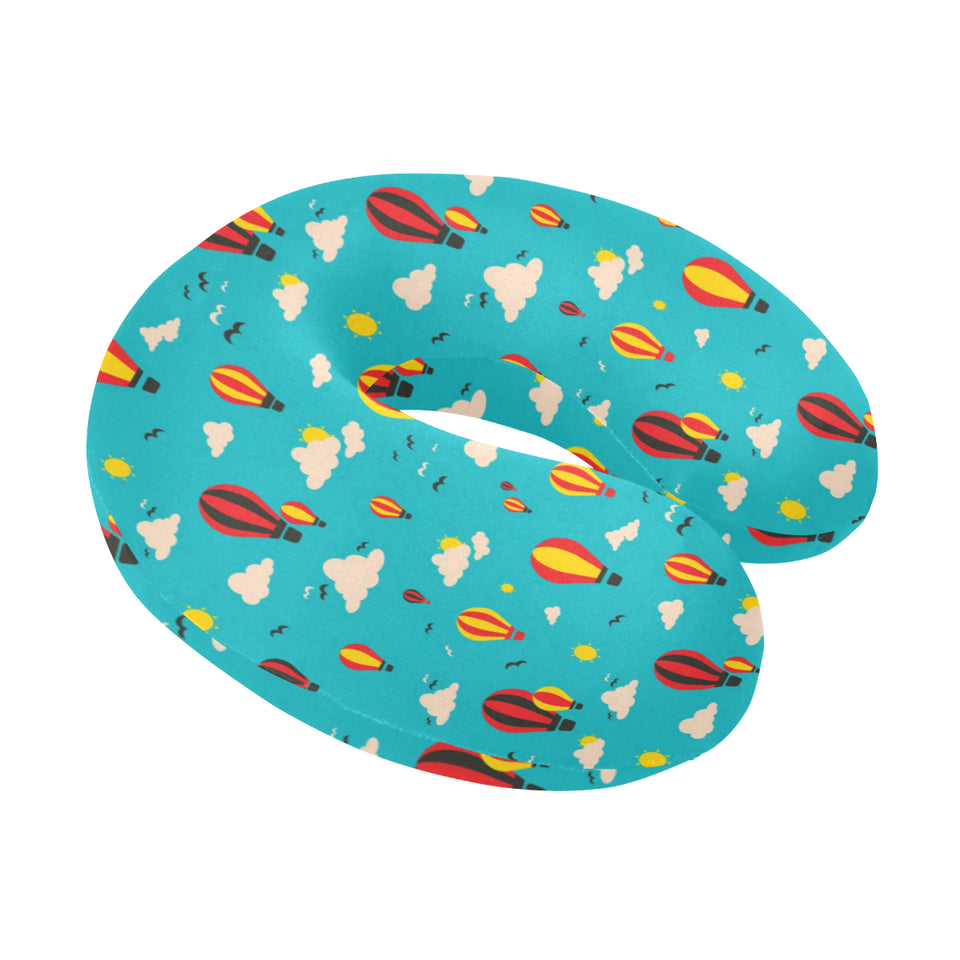 Hot Air Balloon Sky Pattern U-Shaped Travel Neck Pillow