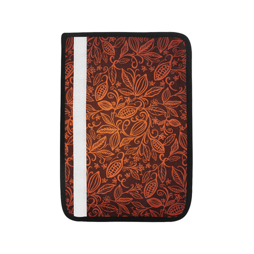 cacao beans tribal polynesian pattern Car Seat Belt Cover